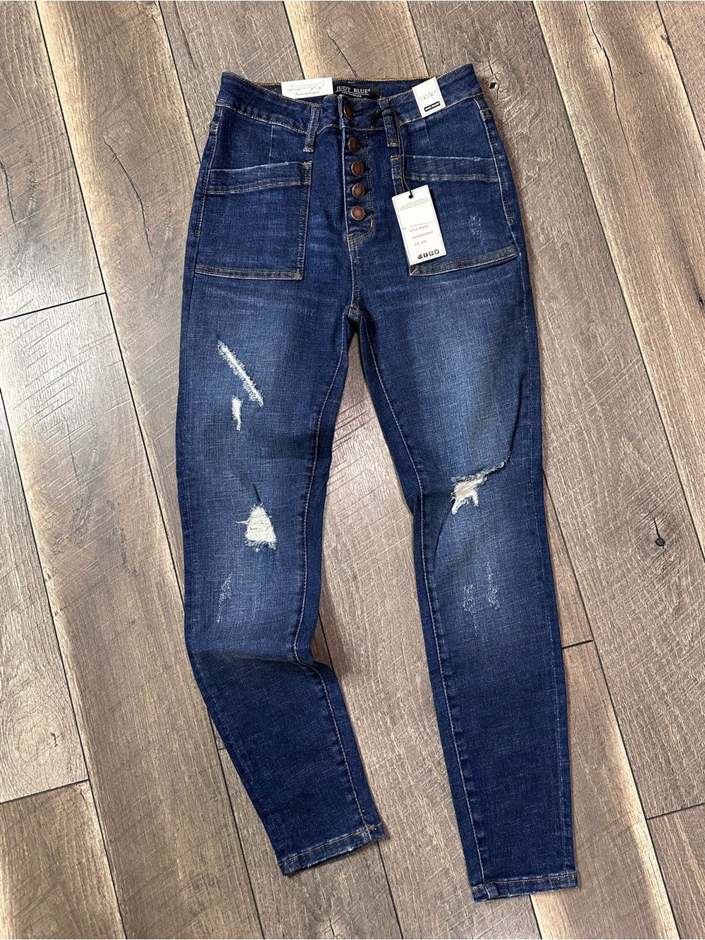 Judy Blue Buttonfly Skinny Fit Jeans
